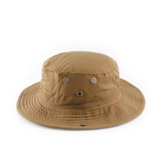 Herren Camouflage Sonnenschutz Fischerhut - Outdoor Angelhut mit runder Krempe