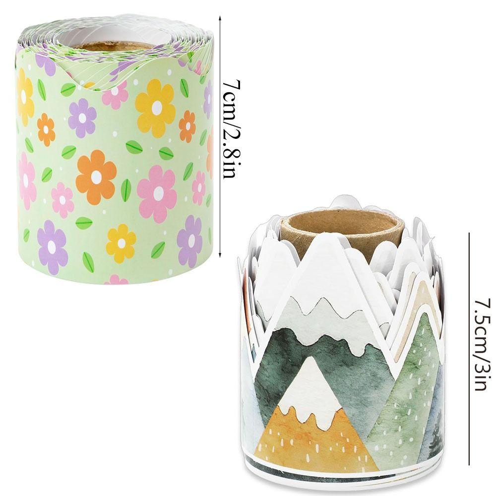 Flower Poster Border Stickers  for Classroom Bulletin Board Home Party