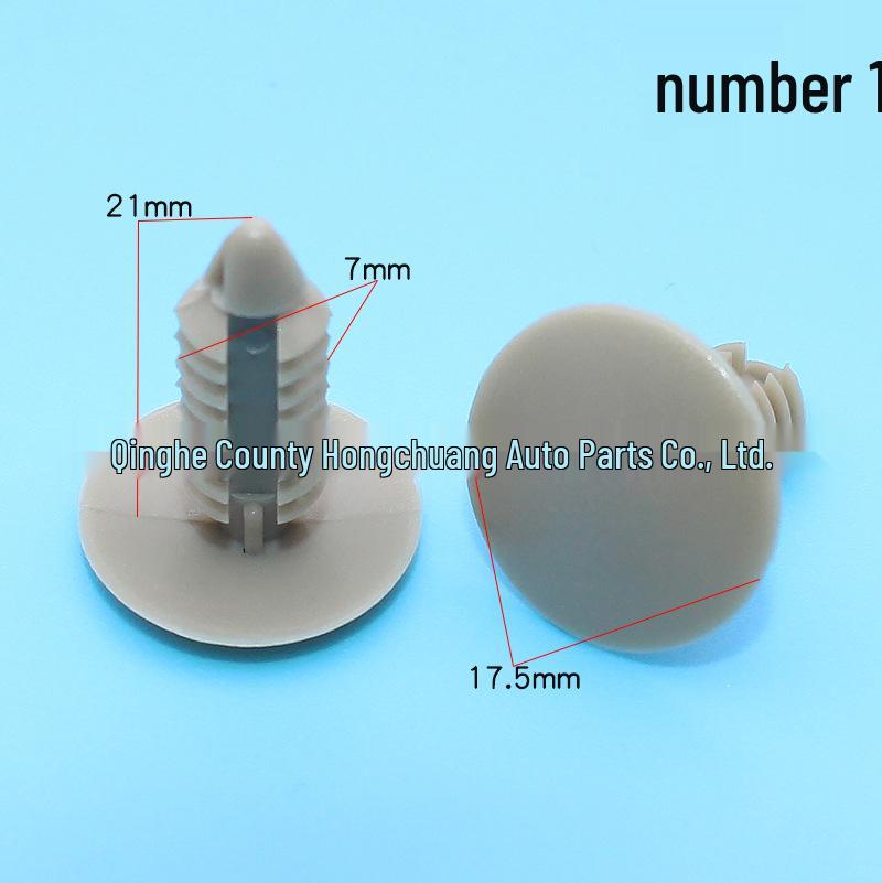 Black Car Trim Panel Nylon Rivet Clips