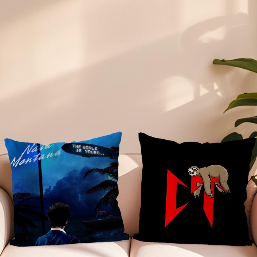 Rapper Natanael Cano Music Pillow Case Sofa Living Room Bedroom Headboard Backrest Cushion Square Cushion Nap Time