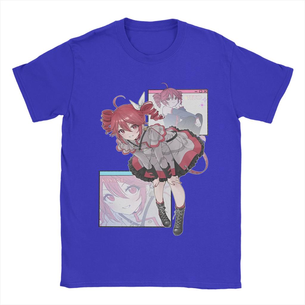 Oversized T Shirt Beach Kasane Teto  Fashion T-Shirts   Hip Hop  Cotton Tshirt for Mens Awesome Cheap Print Short Sleeve Tees