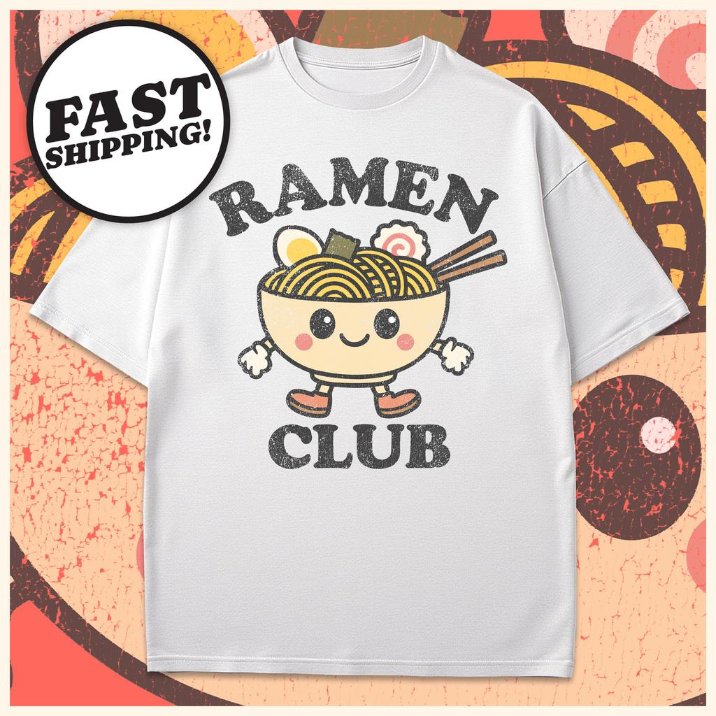 Ramen Club Vintage T-Shirt, Cute Ramen Bowl Shirt, Retro Japanese Food Tee, Noodle Lover Gift, Kawaii Foodie Shirt, Funny Unisex Top