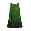 Girl Summer Dress Sleeveless Printed Color Casual Dress St. Patrick's Day
