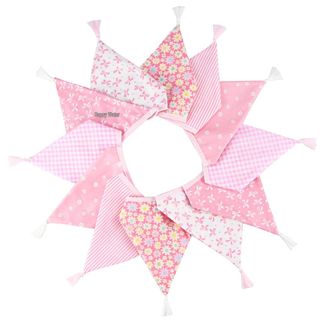 Nordic Cotton Tassel Triangle Bunting for Weddings, Photos, and Kindergartens