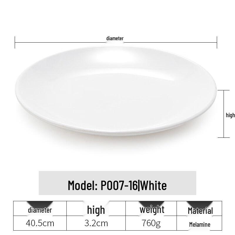 Set of 5 Melamine Round 3-Compartment Dumpling Plates