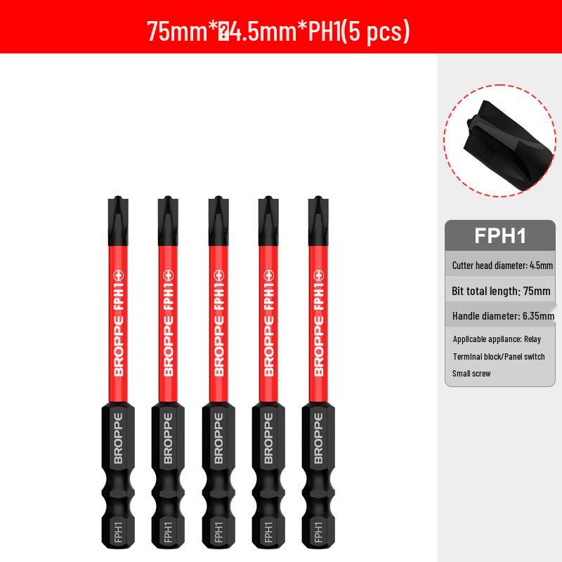 Verbesserter magnetischer, rutschfester Elektriker-Schraubendreherbit für Luft- und Schalttafelschalter
