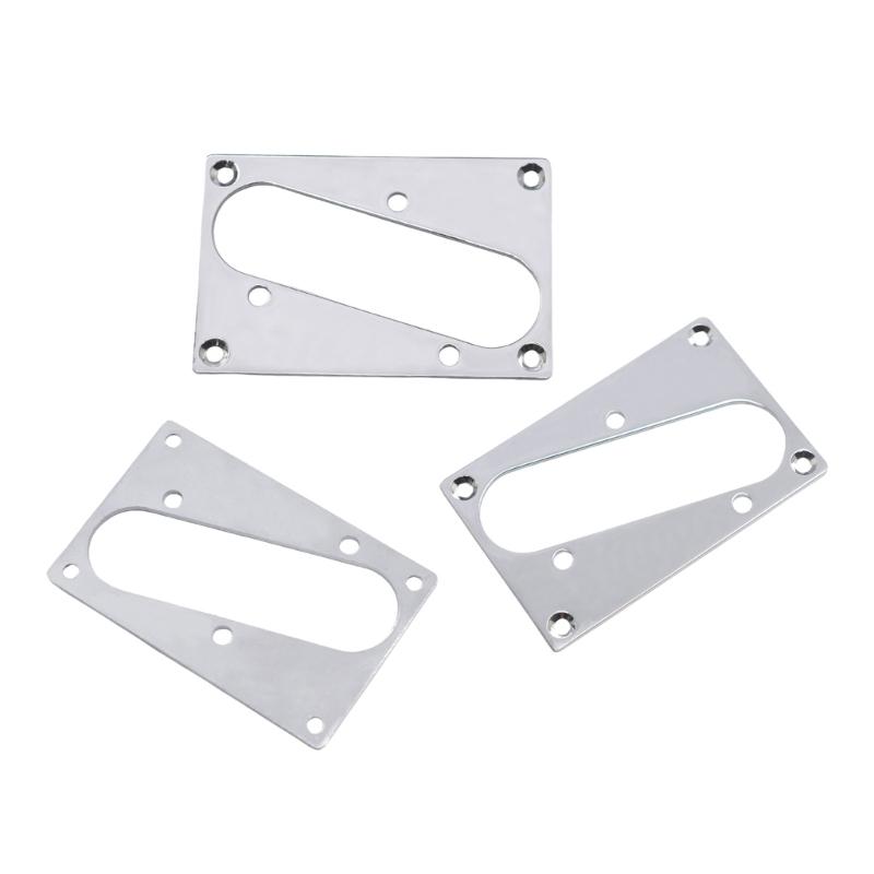 Durability Chrome Plated Pickup Mounting Bracket 4 Stainless Steel Screws Compatible With Guitar Bridge Pickups