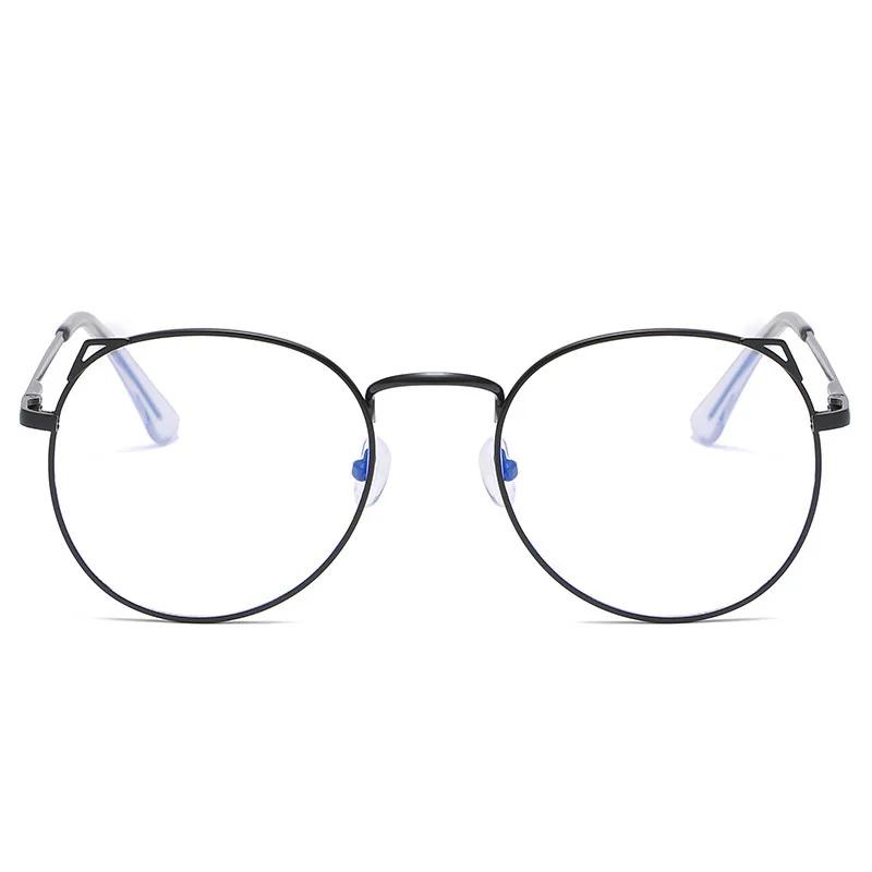 Fashionable New Style Internet Celebrity Cat Ear Anti-blue Light Glasses White Plain Glasses