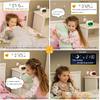 Kids Alarm Clock Ok to Wake Alarm Clock for Kids, Toddlers Night Light Clock for Bedroom, Cat Alarm Clock with Sleep Training and Sound Machine,