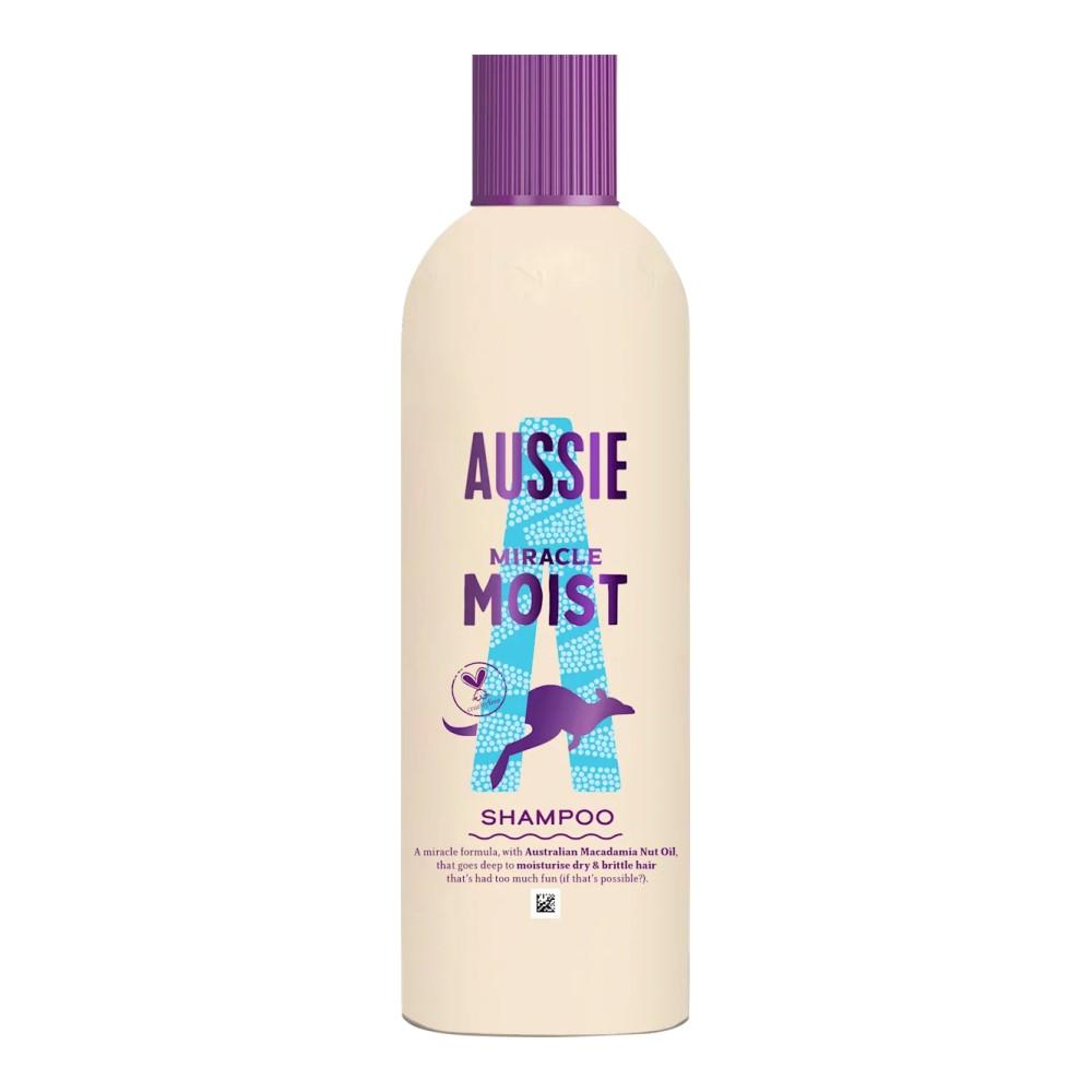 Aussie Miracle Moist Shampoo 300Ml white