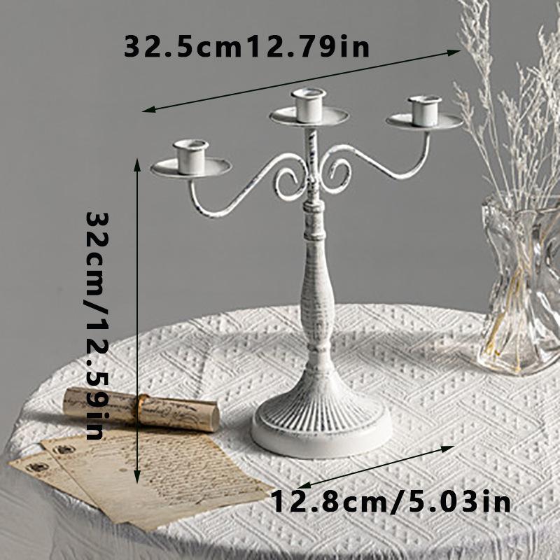 1/3/5 European Retro Candlestick Decoration Household Romantic Candlelight Dinner Wedding Shooting Props