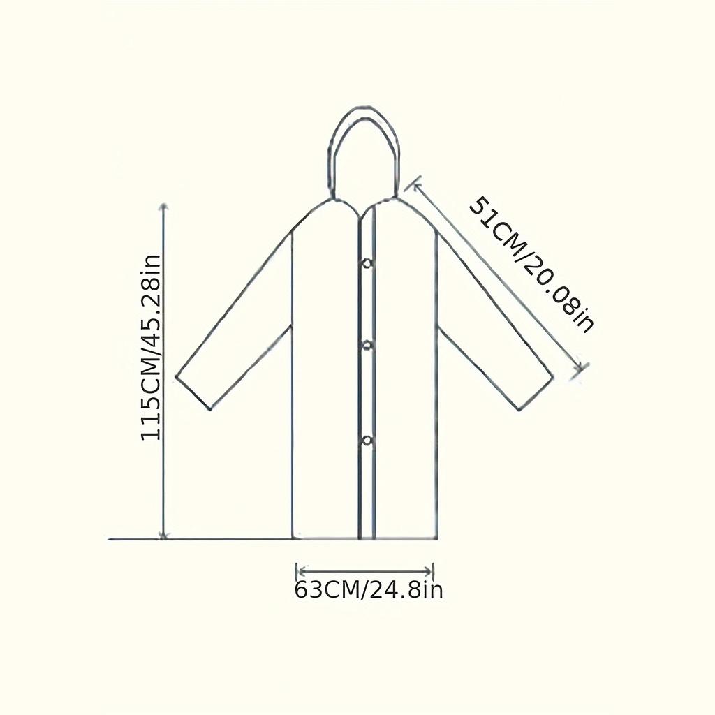 Fashion Adult Waterproof Long Raincoat Women Men Rain Coat Hooded For Outdoor Hiking Travel Fishing Climbing Thickened