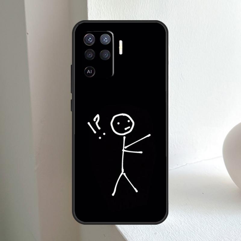 Cartoon Matchman For OPPO A78 A98 A18 A38 A58 A5 A6 Pro A15 A17 A57 A16 A76 A96 A54 A74 A94 A40 A60 A80 Case