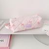 Polka Dots Bow Pencil Bag Large Capacity Multi-Function Stationery Storage for School Office Travel Cosmetic Organizer