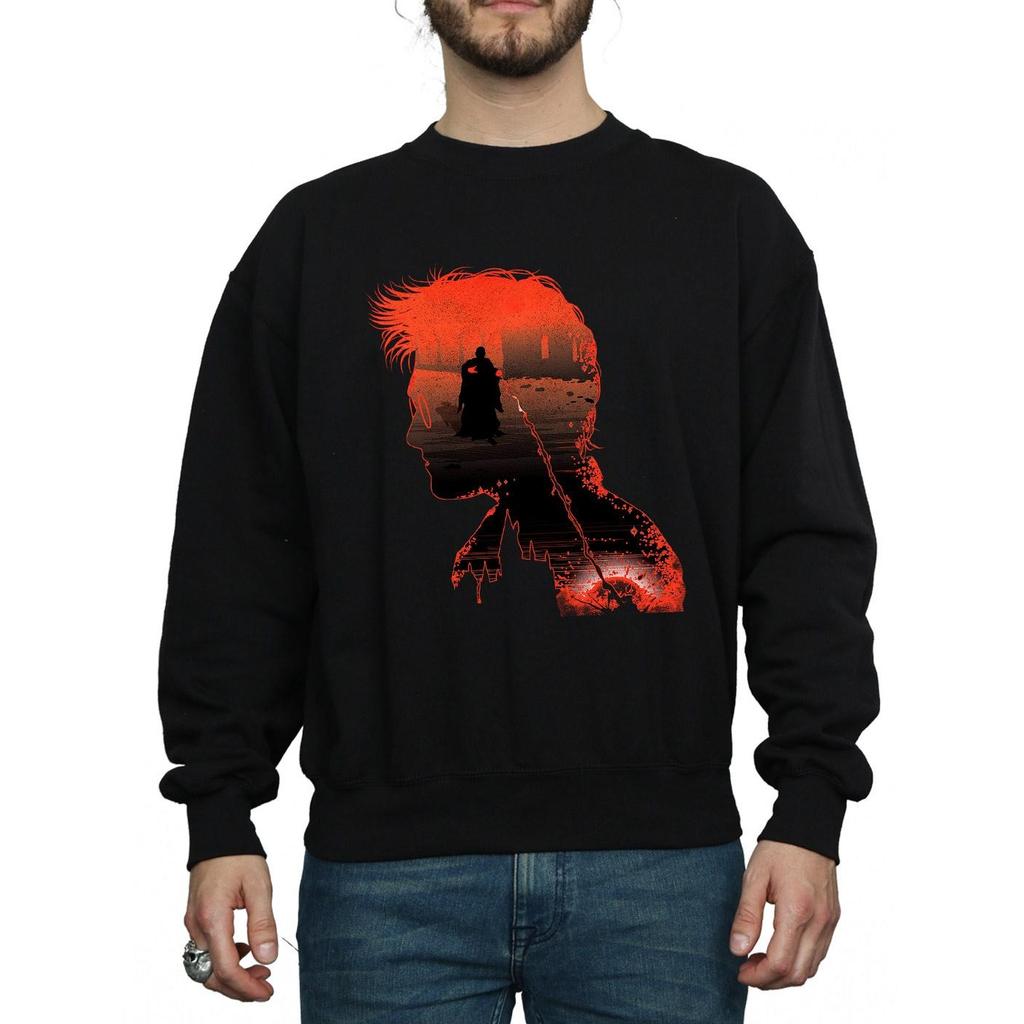 Harry Potter Mens Battle Silhouette Sweatshirt