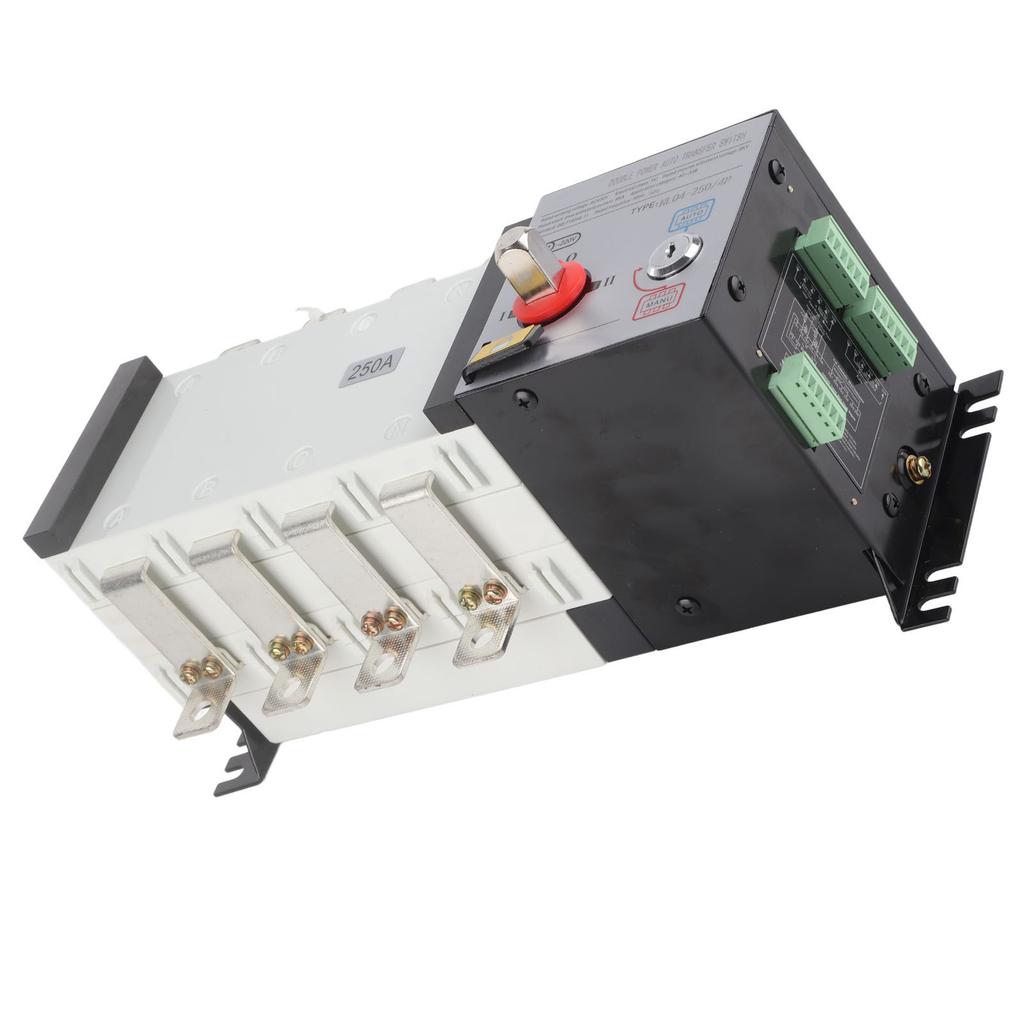 Generator Transfer Switch Isolated 2in 1out Mechanical Interlock Design Dual Power Automatic Transfer Switch AC400V 250A