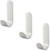 2/10pcs Adhesive Hooks Metal Stainless Steel Wall Hooks Hardware Multi-Purpose Hanger Hook for Bathroom Kitchen Accessory