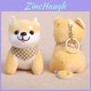 Llavero de Perro Shiba Inu de Peluche con Bufanda Para Regalo de Niñas y Decoración de Bolso