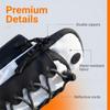 Double Zipper Sports Arm Bag Reflective Cord Trim Outdoor Pouch Reusable Wrist Pouch  Cycling