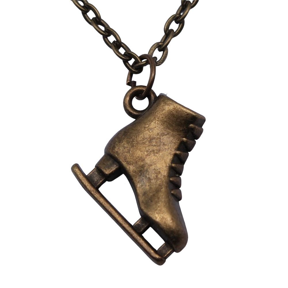 Athlete Charm Necklace Sports Adventure Pendant For Men Outdoor Enthusiast Jewelry 43cm Chain
