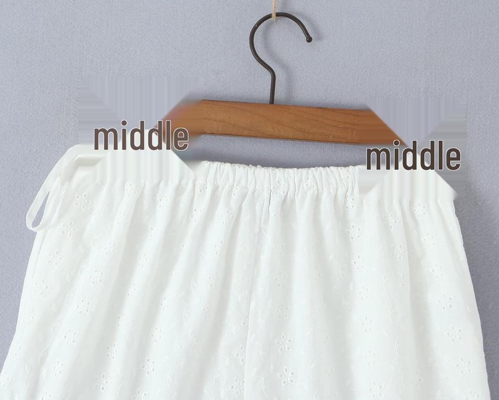 Lace Trim Bubble Sleeve Top & Skort Set - Women's Summer Two-Piece