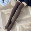Women's Striped Wool Over-the-Knee Socks - Autumn/Winter Style, Unisex, Multiple Colors