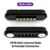 1Pcs DC 12V 3A Waterproof Magnetic Pogo Pin Connector 2P 4P 6Pin Spring Loaded Male Female DC Power Socke
