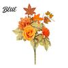 Realistic Fake Flowers for Desktop Artificial Fall Flowers Faux Silk Flower Arrangement Bouquet Reusable Botanical Arrangements Home Decor