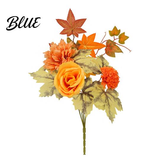 Realistic Fake Flowers for Desktop Artificial Fall Flowers Faux Silk Flower Arrangement Bouquet Reusable Botanical Arrangements Home Decor