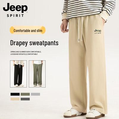 JEEP SPIRIT Men's Loose Fit Casual Pants