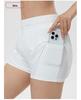 Women's 2026 High-Waisted Quick-Dry Fake Two-Piece Sports Shorts - Breathable Running & Yoga Fitness Shorts for Summer