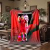 Coperta Morbida e Calda in Flanella con Stampa di Cristiano Ronaldo, Coperta da Divano/Letto per Casa, Ufficio, Camera da Letto