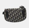[Pre-Owned] Saddle Monogram Embroidered Leather Saddle Bag - Excellent #15AX3MA