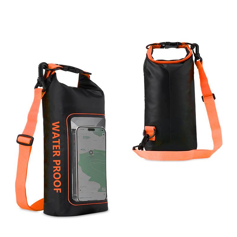 2L Wasserdichter Trockensack für Schwimmen Kajakfahren Trekking Rafting Surfen Bootfahren Tragbarer Touchscreen Outdoor Aufbewahrungsrucksack