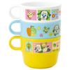 Skater Children's Stacking Cups, Set of 3, "Peek-a-Boo!", Made in Japan, KS31-A