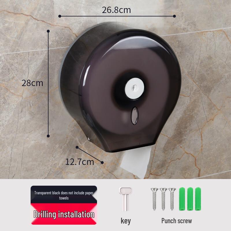 Wall-Mounted Large Roll Toilet Paper Dispenser