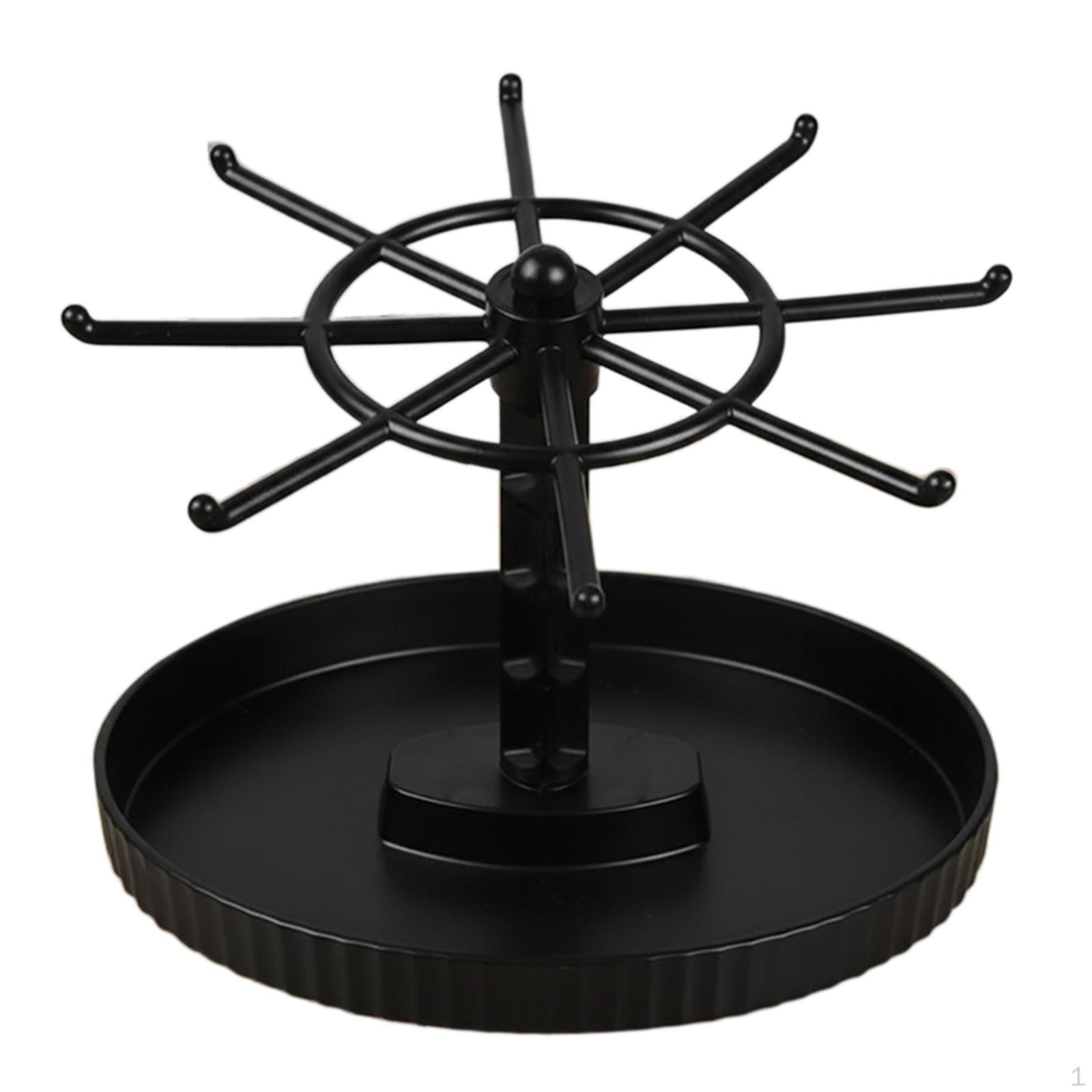 

Doll Display Stand Jewelry Organizer Multipurpose Necklace for Hair Ties Black 1 Tier
