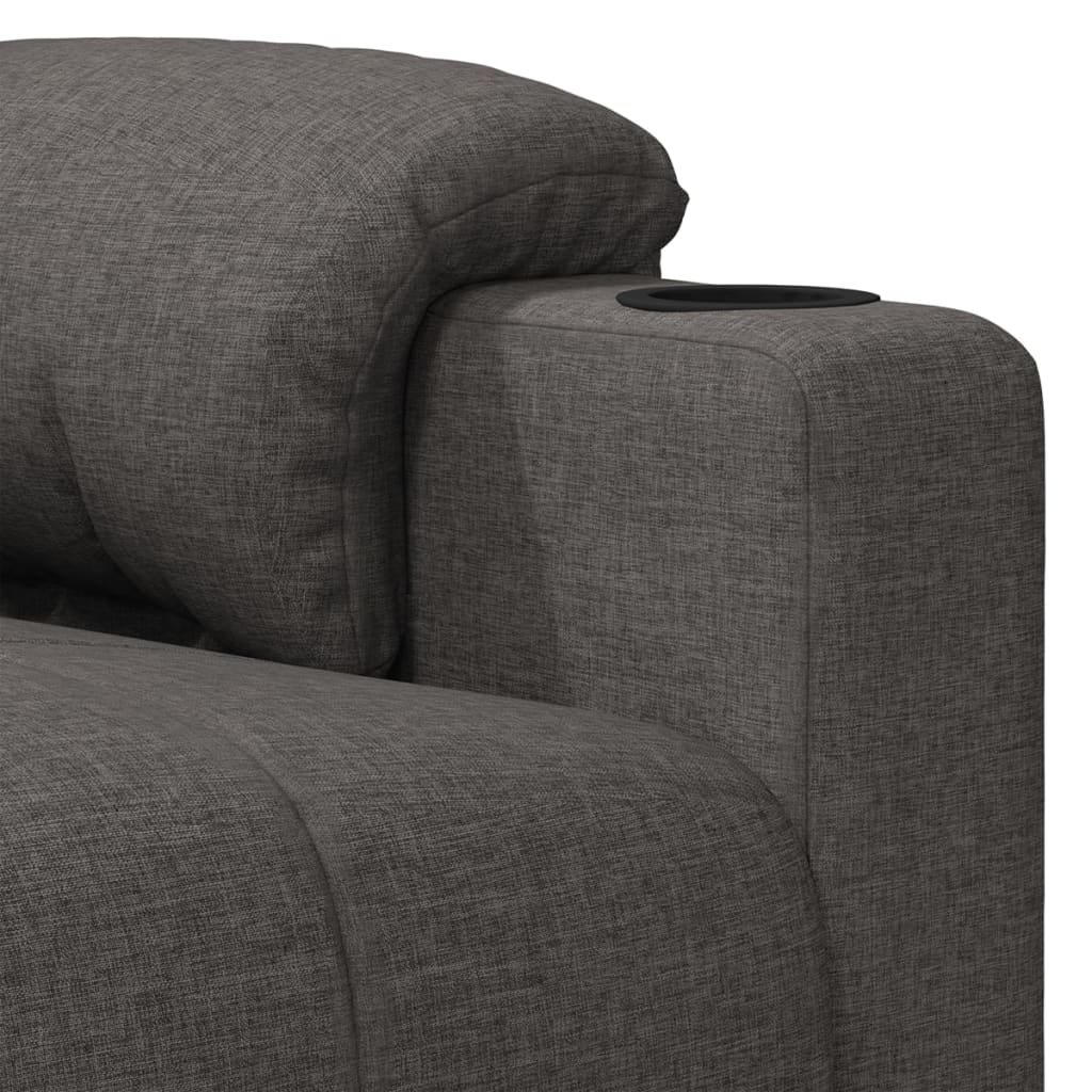 Relaxation Armchair Dark Grey Fabric