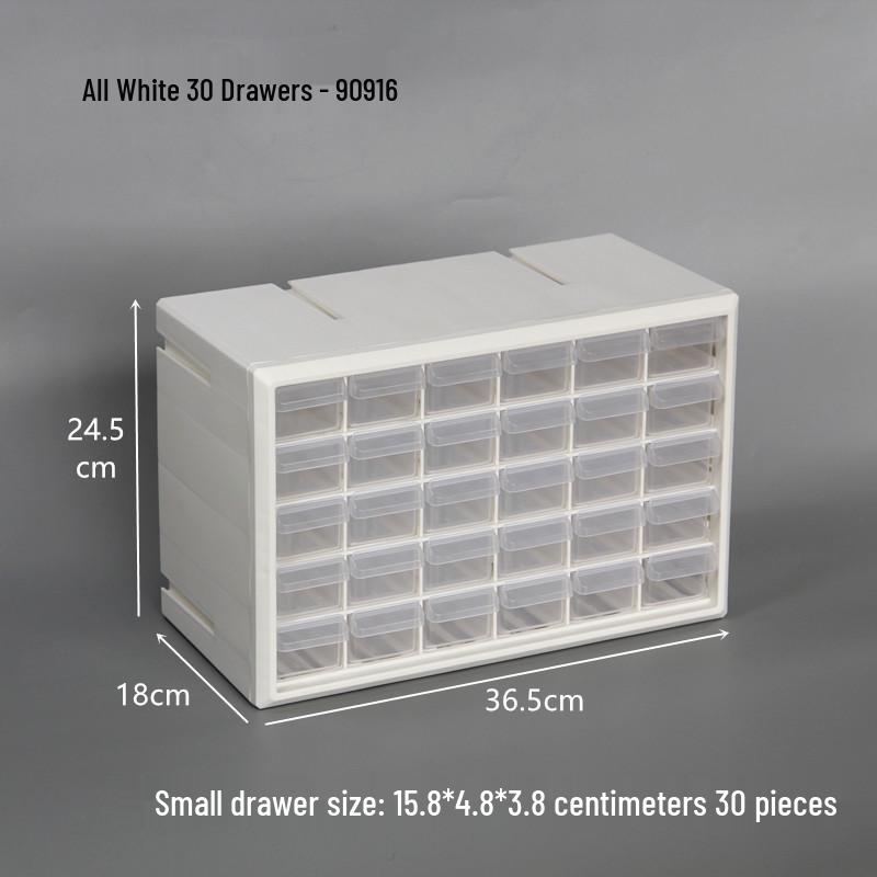 Combinable Drawer-Style Compartment Box for Screws, Parts, Building Blocks, and Electronics