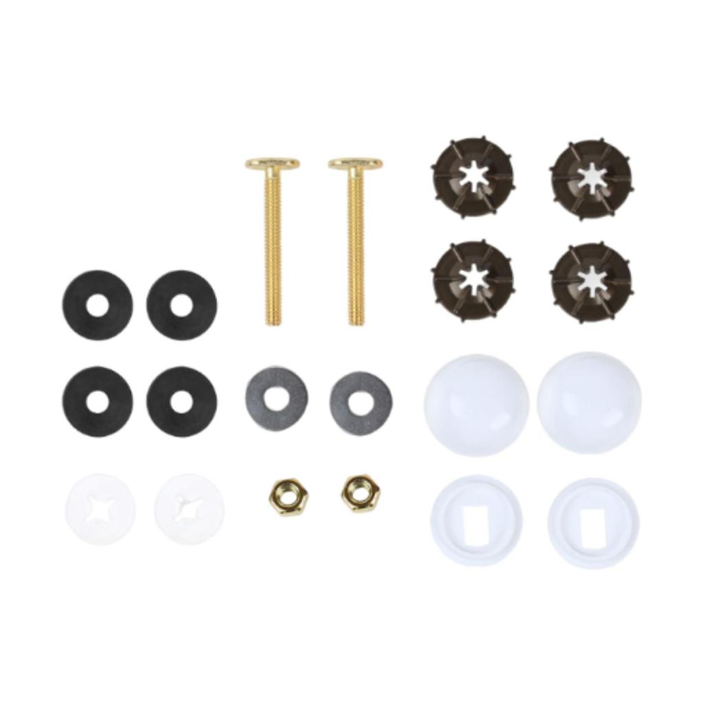 Toilet Bowl to Floor Toilet Floor Bolt and Screw Kit Spare Parts Rustproof Bathroom Bolt Set Stable Upgrade Replacement