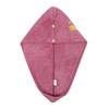 Quick-Drying Coral Fleece Embroidered Hair Drying Towel Cap for Women