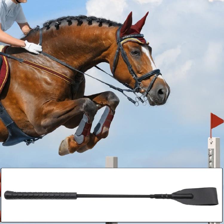 PU Leather Short Horsewhip Riding Crop Portable Lightweight Pointer Horse Whip