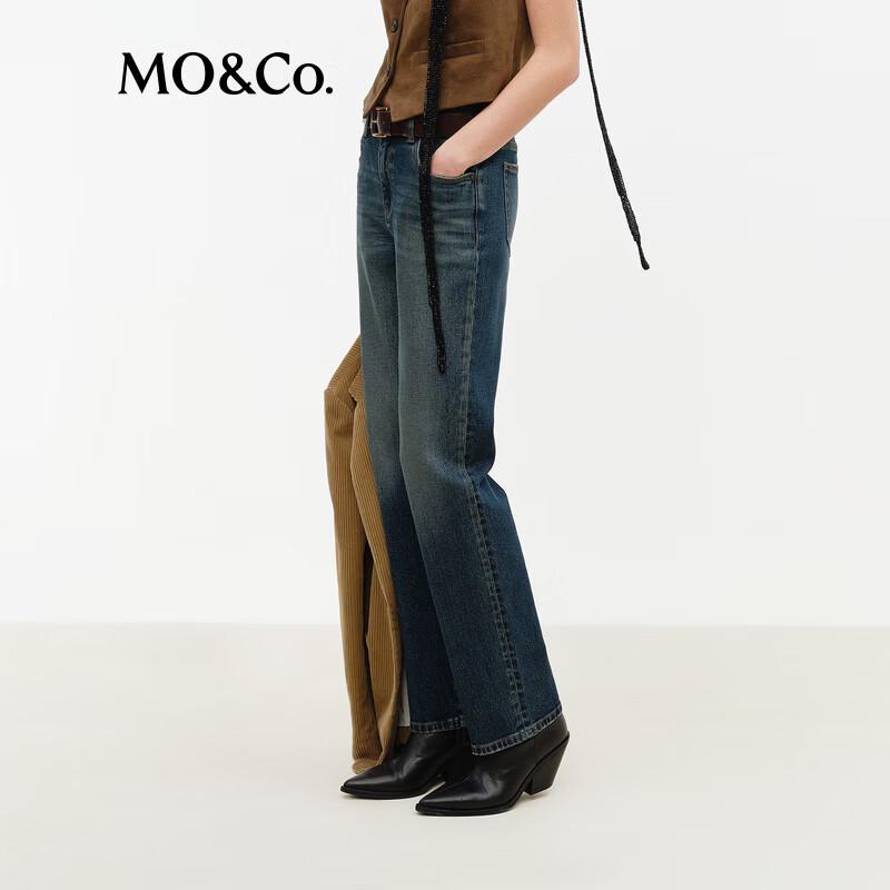 MO&Co. Women's Low-Waist Cropped Denim Jeans