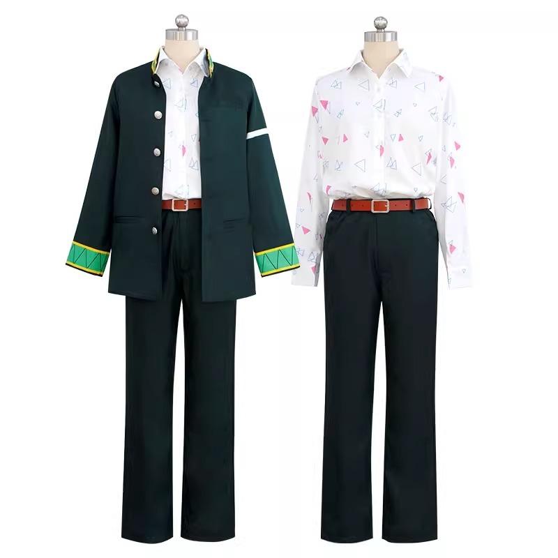 Giacca a vento Anime Cosplay Mitsuki Kiryu Set Uniforme Cappotto Camicia Pantaloni Cintura Uomo Donna Completo Costume di Carnevale