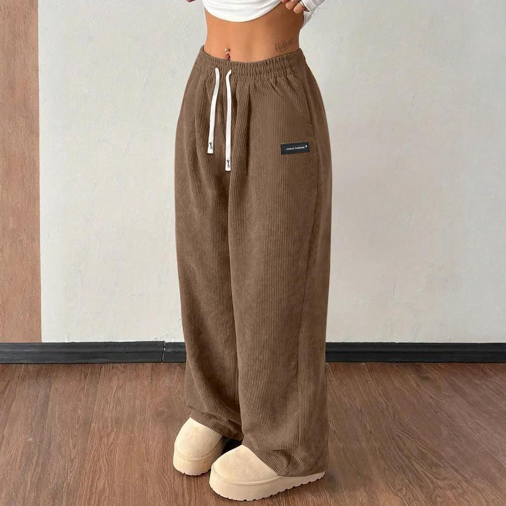 Women's Straight Pants Fashion Casual Pants Nine Point Harlan Pants