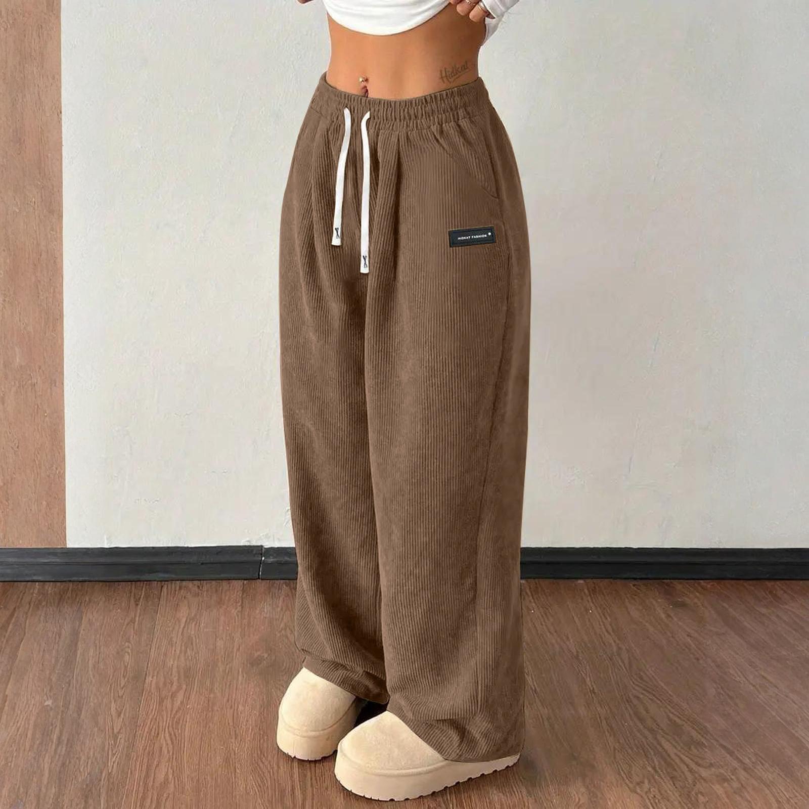 

Женские прямые брюки, модные повседневные брюки, брюки Harlan Nine Point M коричневый