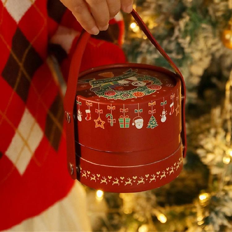 Multipurpose Christmas Party Favors Box Paper Gift Holders Designed For Candy Storage And Festival Gift Exchanges