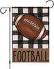 Louise Maelys Football Garden Ag Double Sided 12x18 Inch Small Burlap Sports Fans Party Welcome Holiday Yard Outdoor Ag EEL