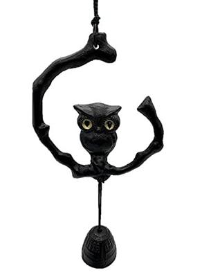 Fabricat în Japonia Nanbu Ironware Wind Chime Bufniță pe ramură Cadou cadou