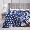 American Flag Blanket  Airplane Travel Flannel Throw Blanket For Living Room Super Warm Design Quality Bedspread Gift